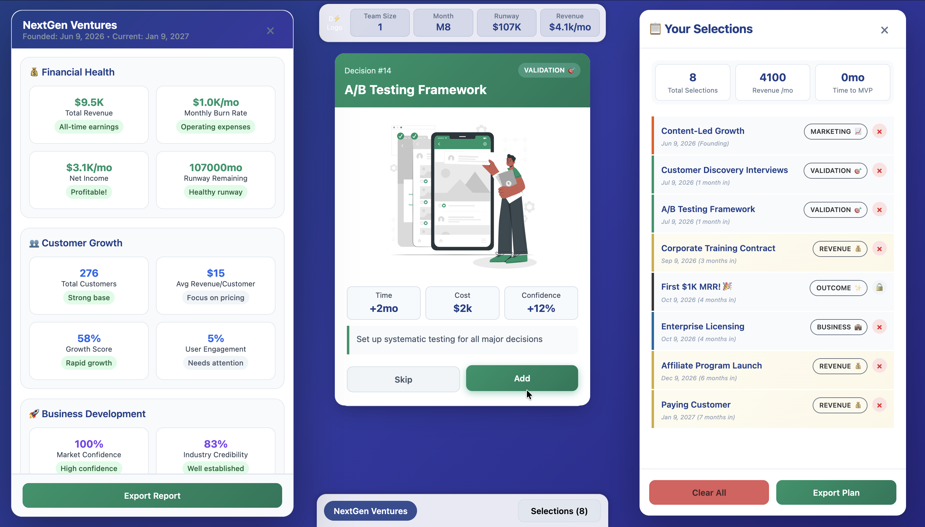 preview of the Startup Cards game
